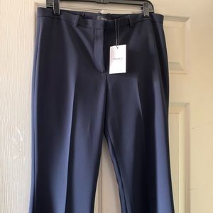 Theory deep navy Demitria modern crepe pants size 12